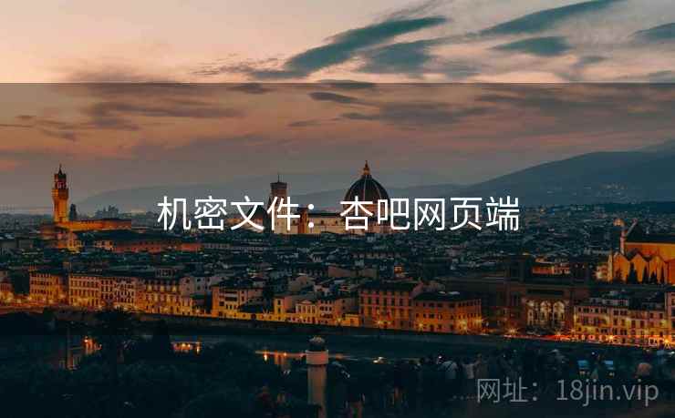 机密文件：杏吧网页端