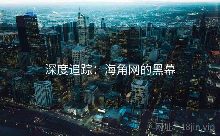 深度追踪：海角网的黑幕