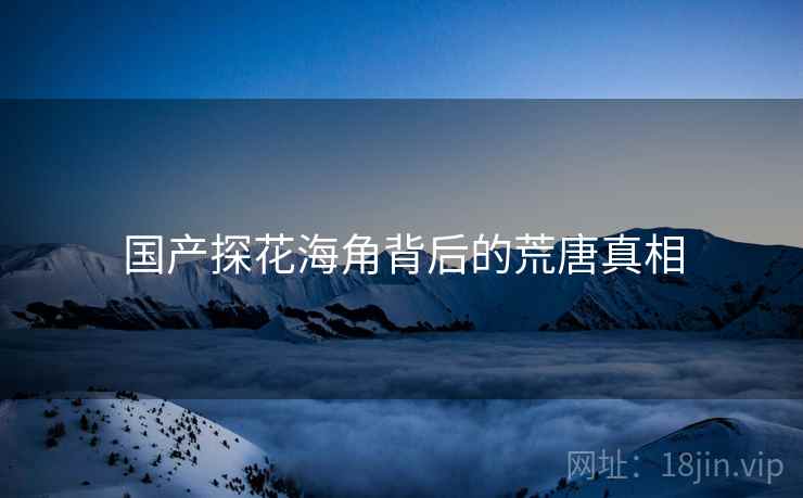 国产探花海角背后的荒唐真相