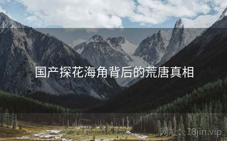国产探花海角背后的荒唐真相