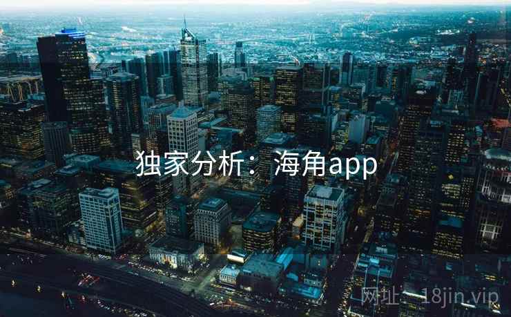 独家分析：海角app