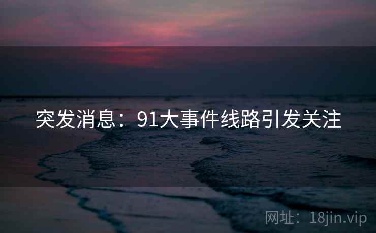 突发消息:91大事件线路引发关注 突发消息:91大事件线路引发关注