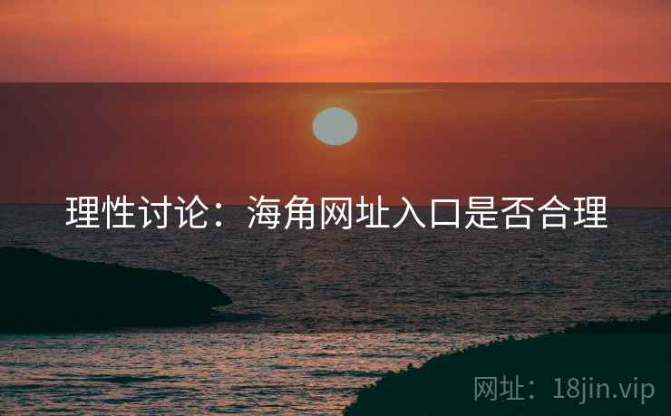 理性讨论：海角网址入口是否合理